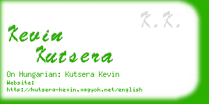 kevin kutsera business card
